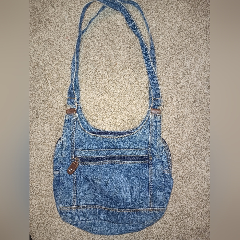 Vintage Blue Denim Purse